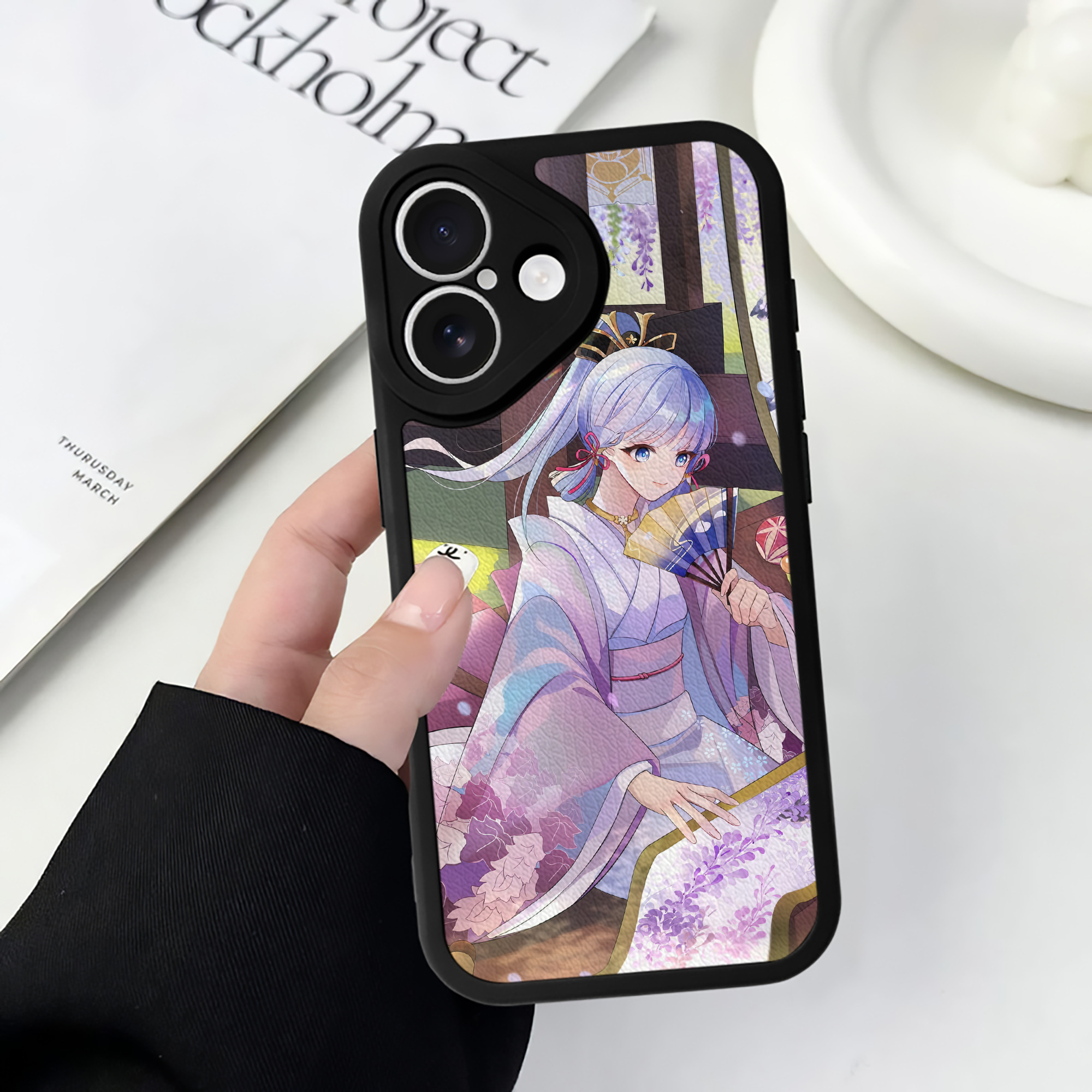 げんし神 genshin 【iPhone 16シリーズ対応】シリコンスマホケース（レザー調） 材質：シリコン